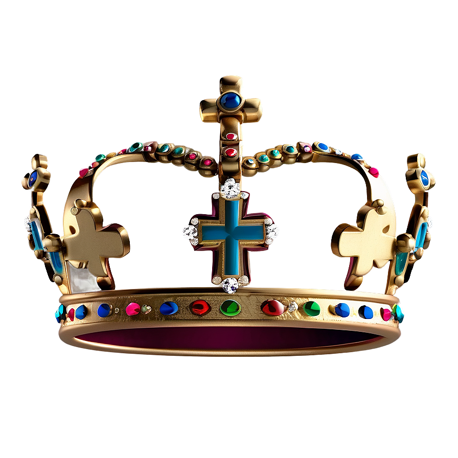 Crown With Cross Png 04302024 PNG image