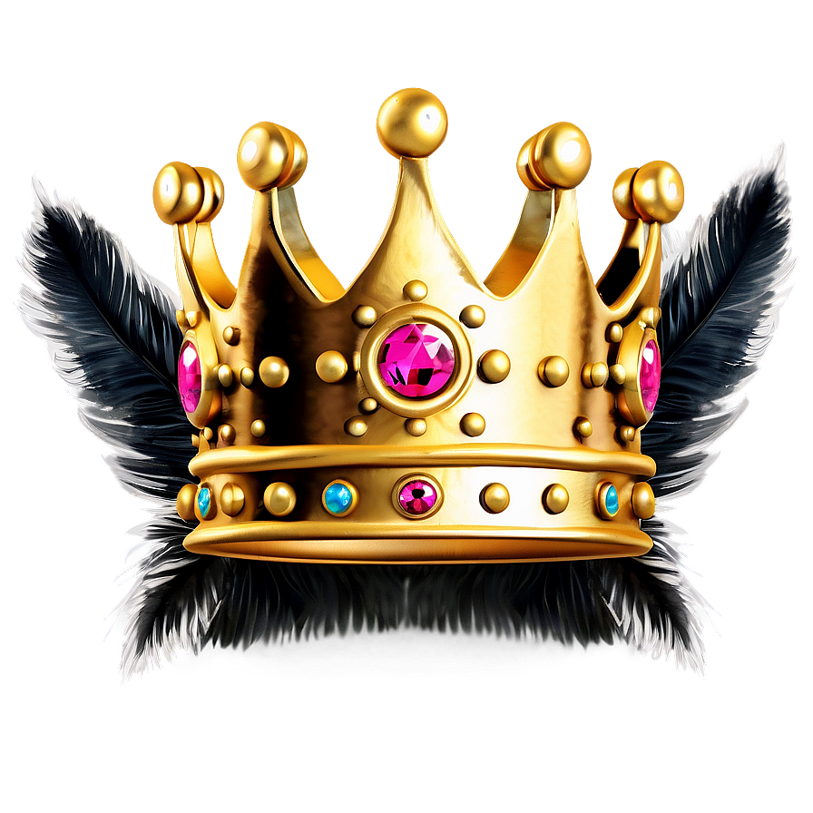 Crown With Feathers Png 8 PNG image