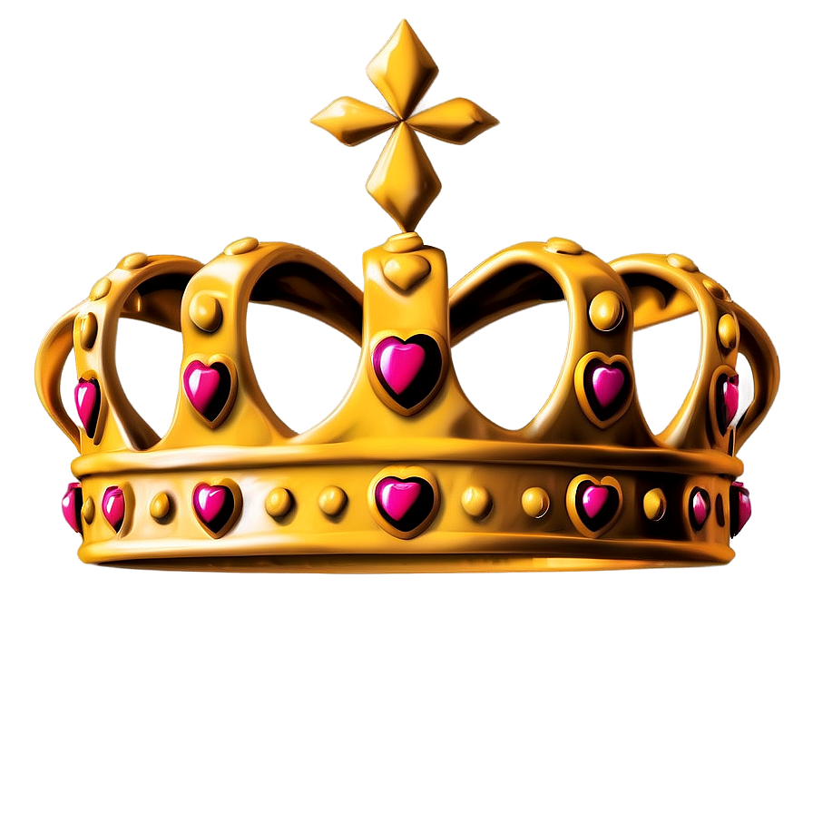 Crown With Heart Png Jgr62 PNG image