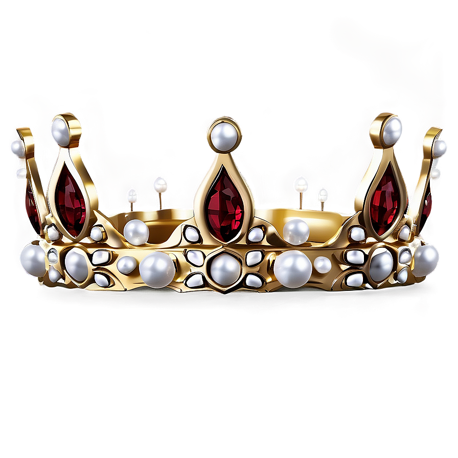 Crown With Pearls Png 75 PNG image