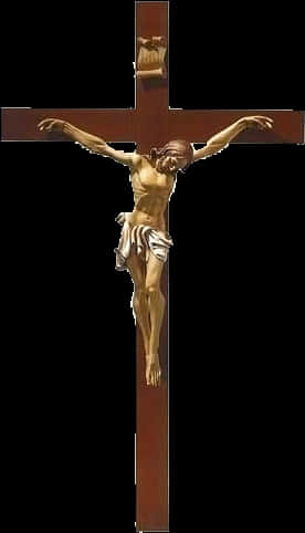 Crucifixion Statueon Cross PNG image