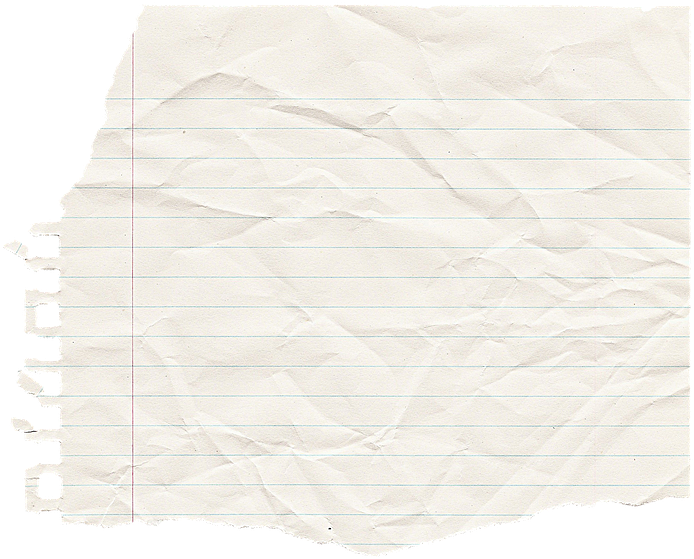 Crumpled Lined Paper Texture PNG image