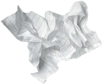 Crumpled White Paper Texture PNG image