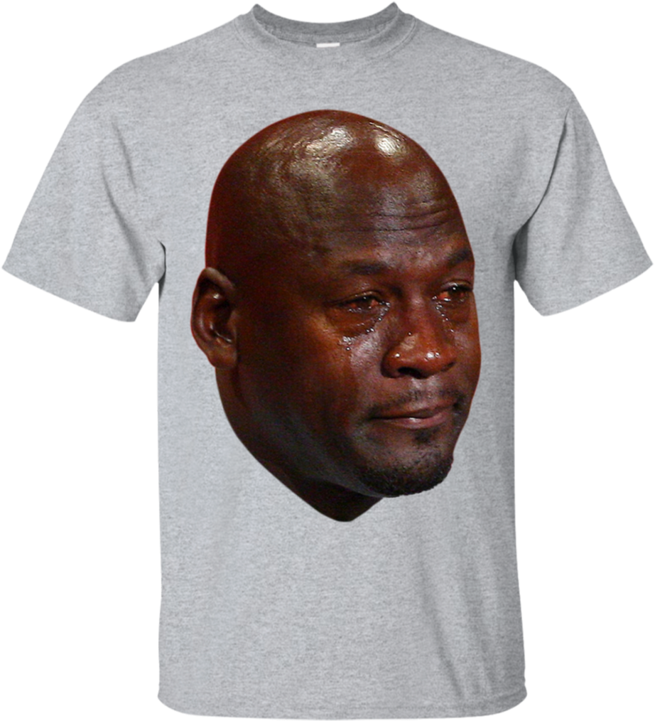 Crying Meme T Shirt Design PNG image