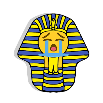 Crying Pharaoh Emoji Fusion PNG image