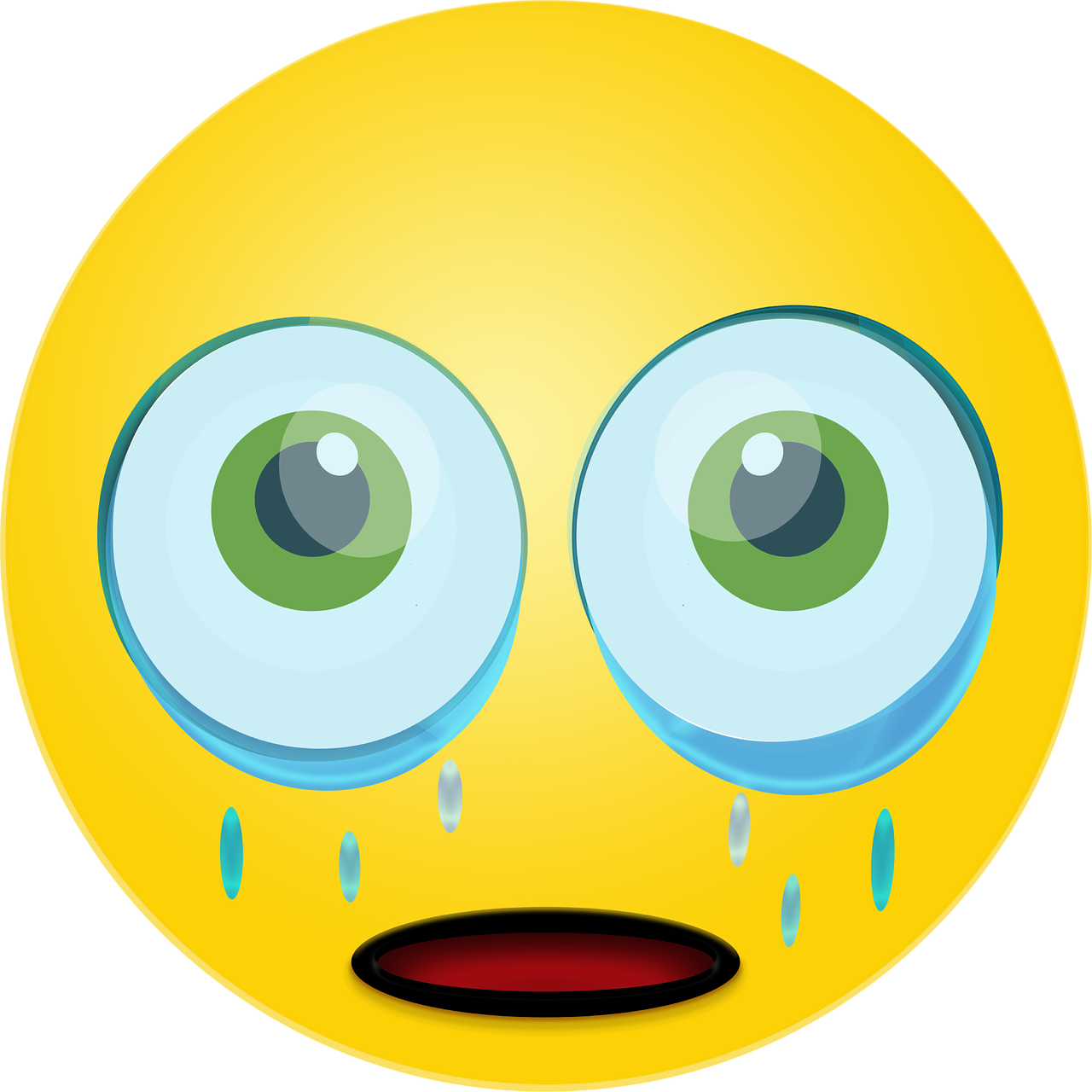 Crying Sad Emoji Illustration.png PNG image
