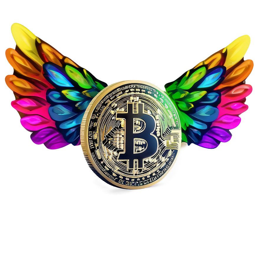 Crypto Coin With Wings Png 50 PNG image