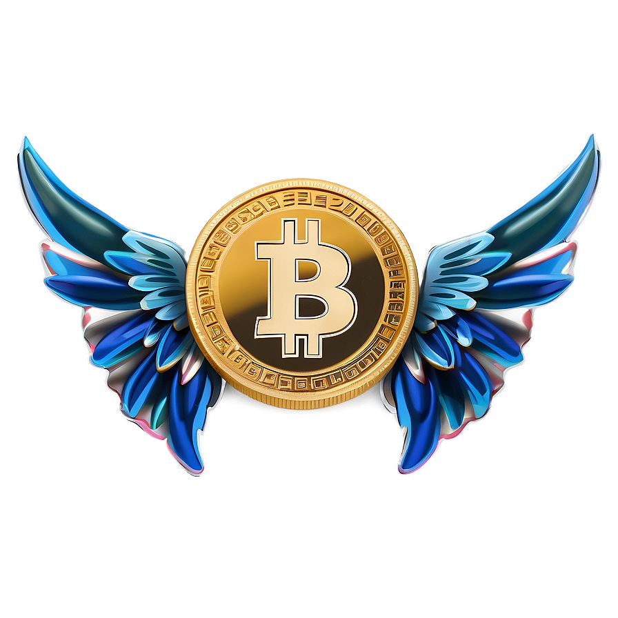 Crypto Coin With Wings Png 9 PNG image