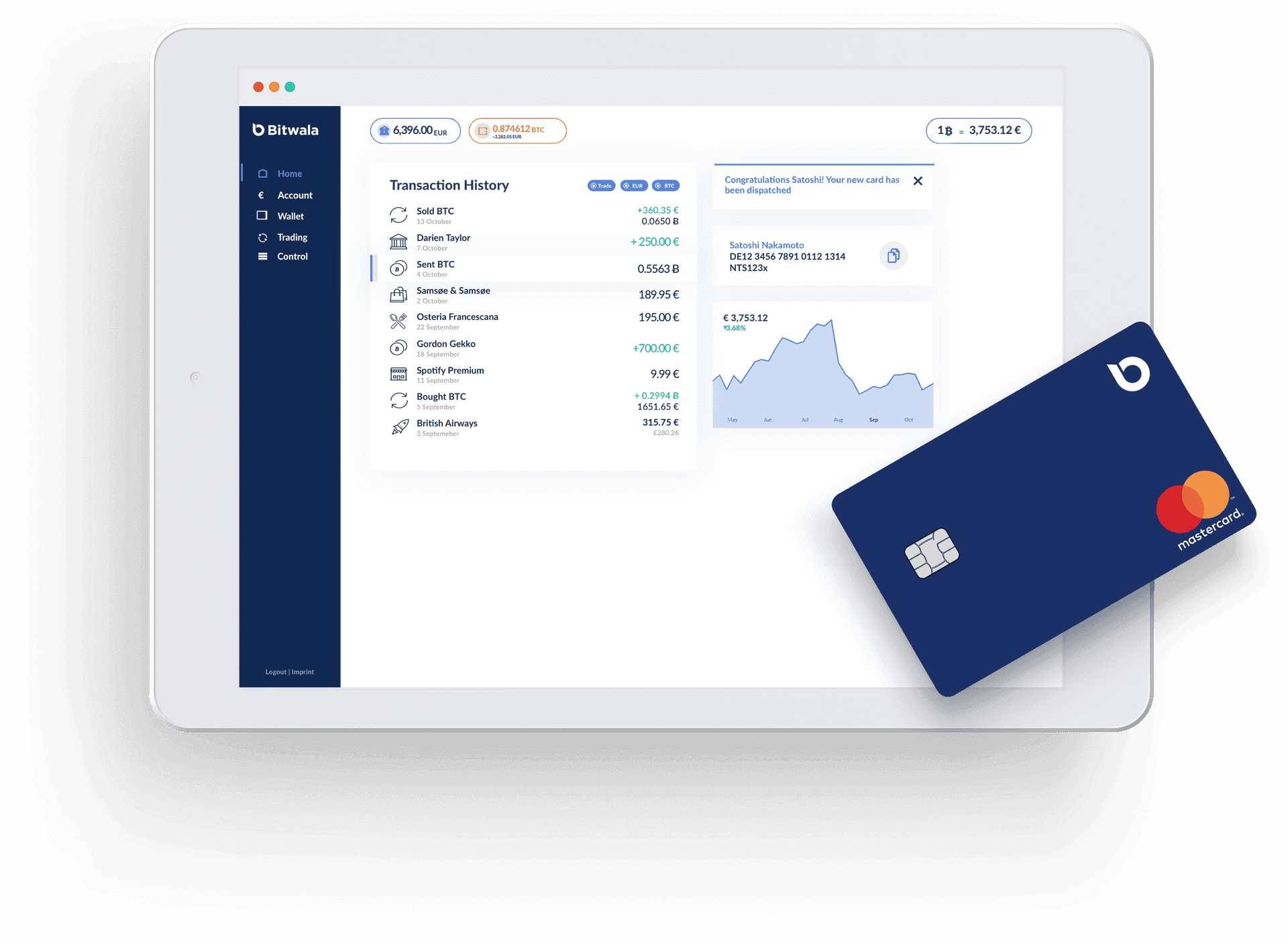 Cryptocurrency Transaction Platformand Card PNG image