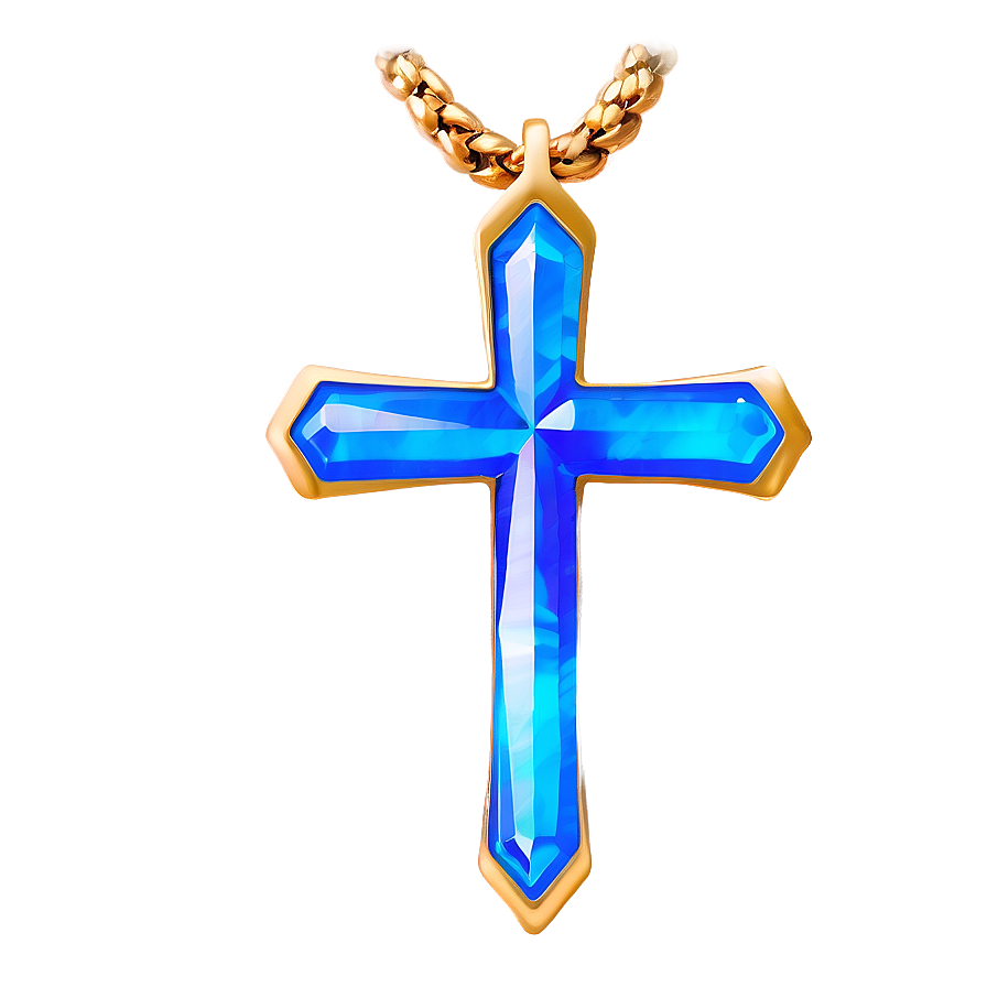 Crystal Blue Cross Png Wek PNG image