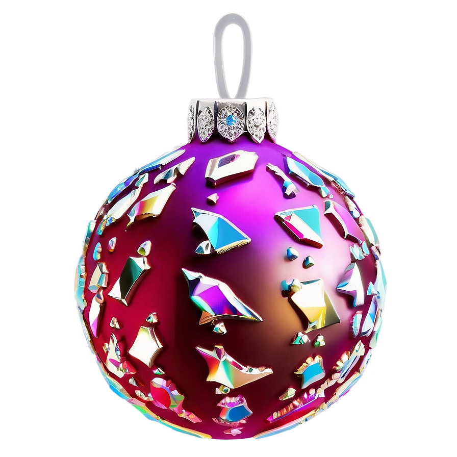 Crystal Christmas Ornaments Png Ayv19 PNG image