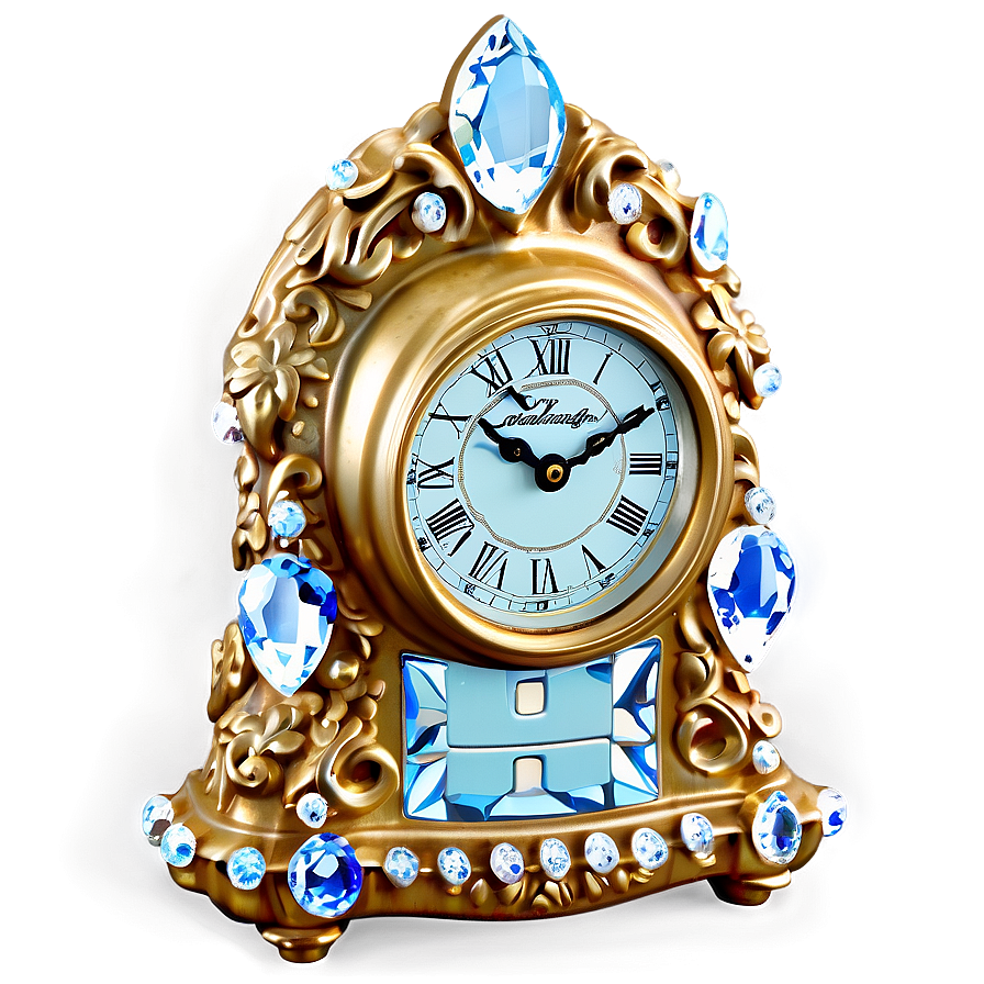 Crystal Embellished Clock Png Cfx PNG image