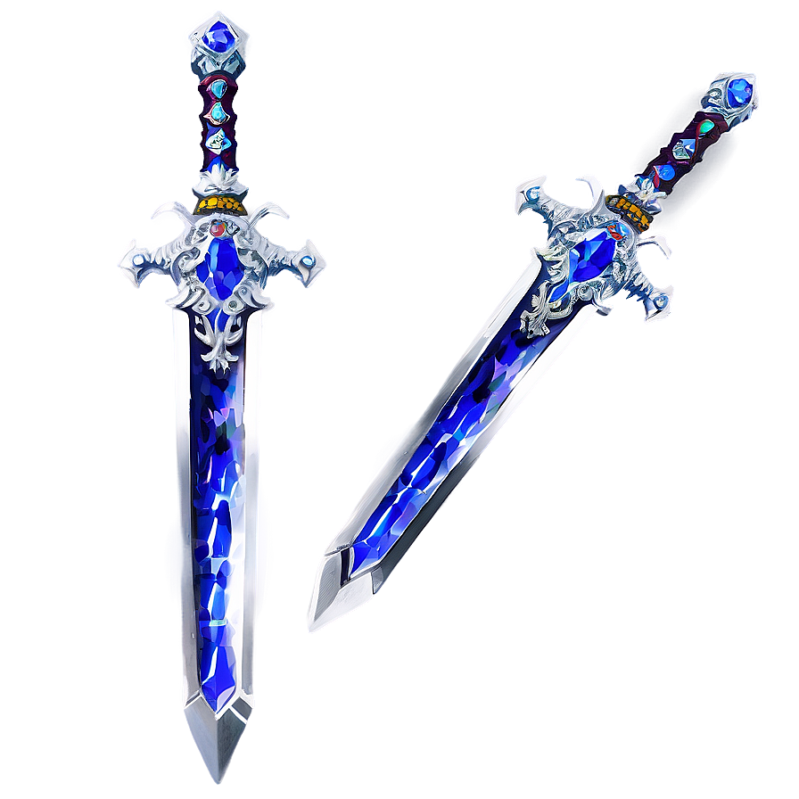 Crystal Encrusted Sword Png Aob89 PNG image