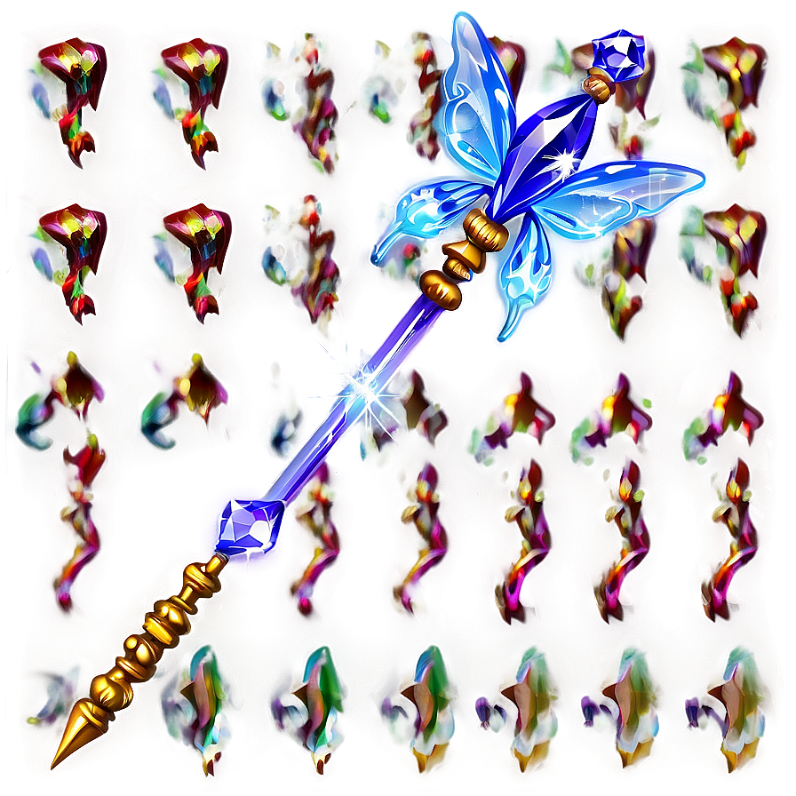 Crystal Fairy Wand Png 06292024 PNG image