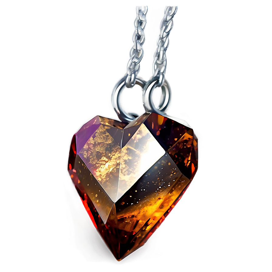 Crystal Heart Pendant Png Sxh PNG image