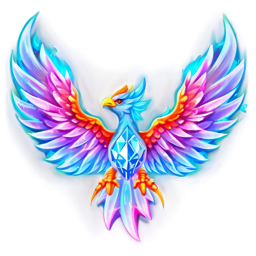 Crystal Phoenix Rising Png 05212024 PNG image