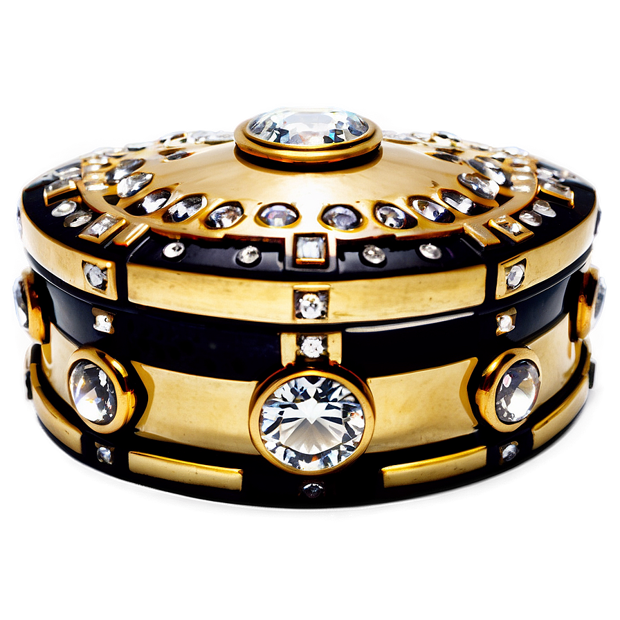 Crystal Studded Jewelry Box Png 18 PNG image