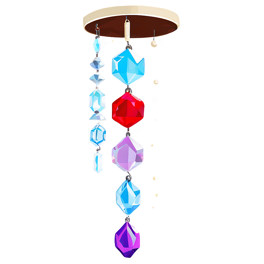 Crystal Wind Chime Serenity Png Hhj PNG image