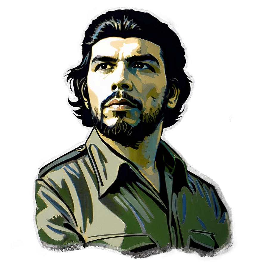 Cuban Che Guevara Mural Png 06252024 PNG image