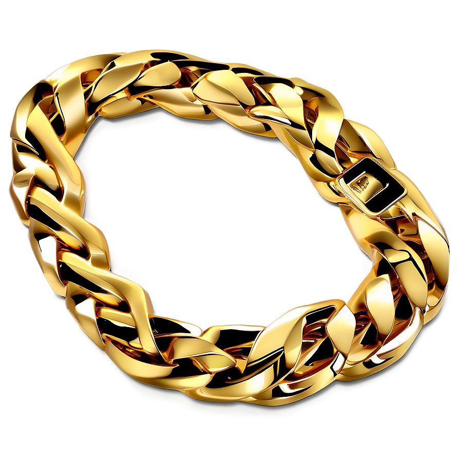 Cuban Link Gold Necklace Png 34 PNG image