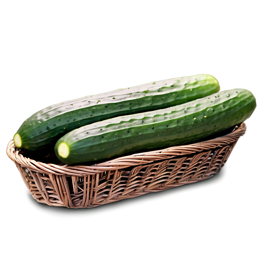 Cucumber In Basket Png 05242024 PNG image