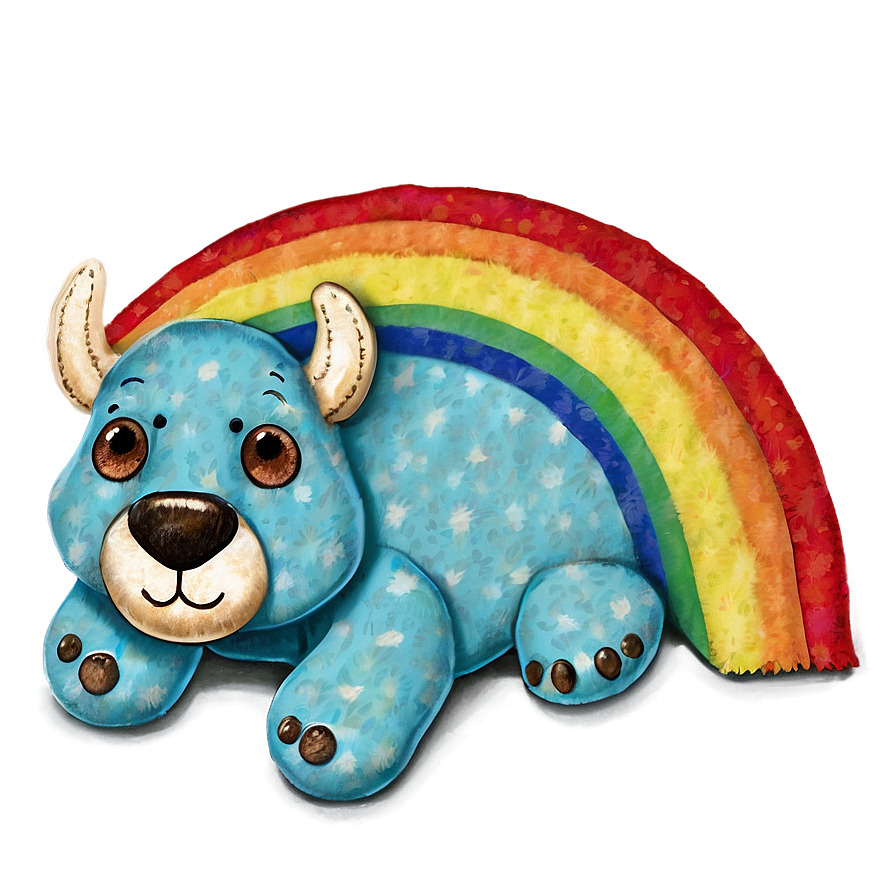 Cuddly Rainbow Png 06252024 PNG image