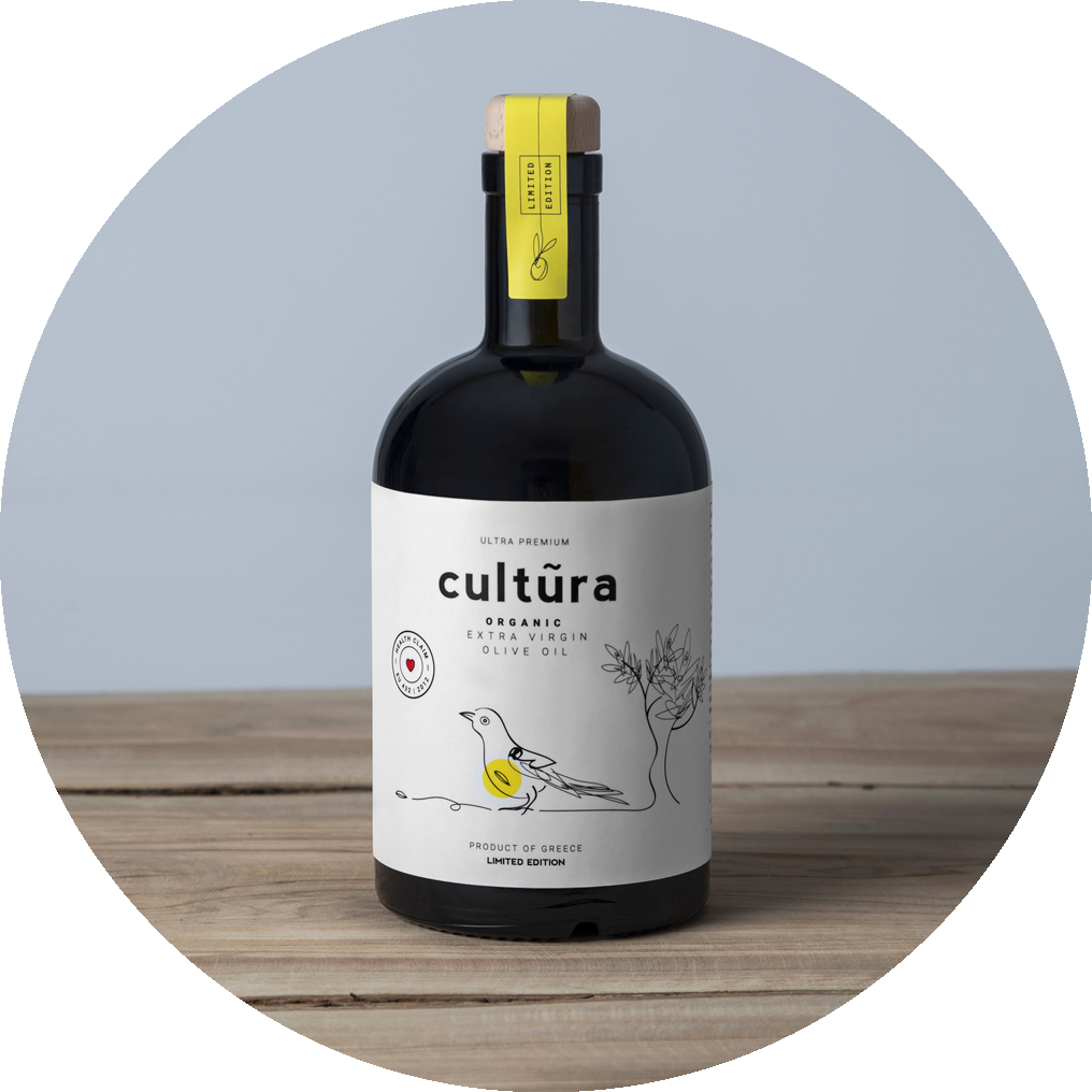 Cultura Organic Extra Virgin Olive Oil PNG image