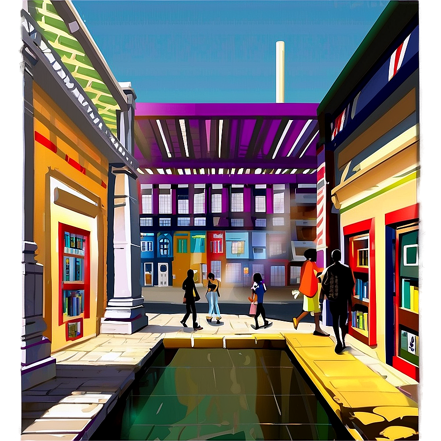 Cultural Quarter Illustration Png 80 PNG image