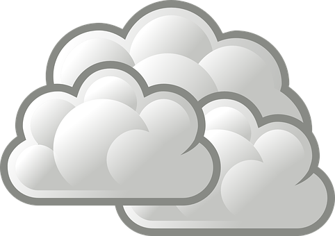 Cumulus Cloud Vector Illustration PNG image