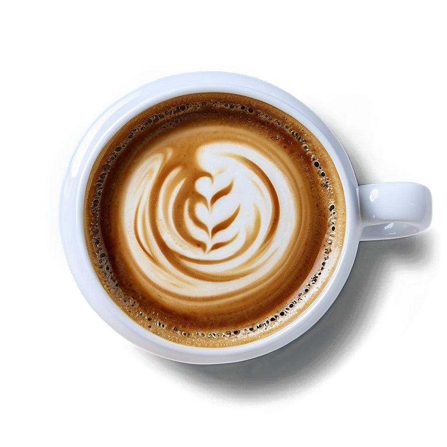 Cup Of Latte Art Png Vwx21 PNG image