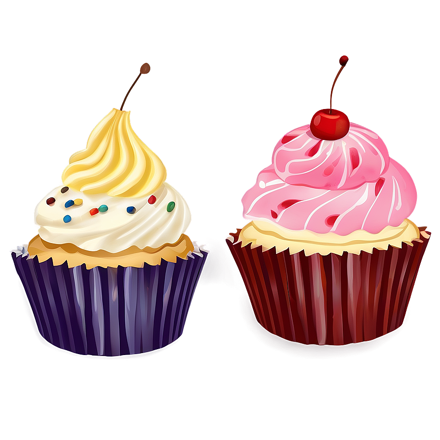 Cupcake Illustration Png Iis PNG image