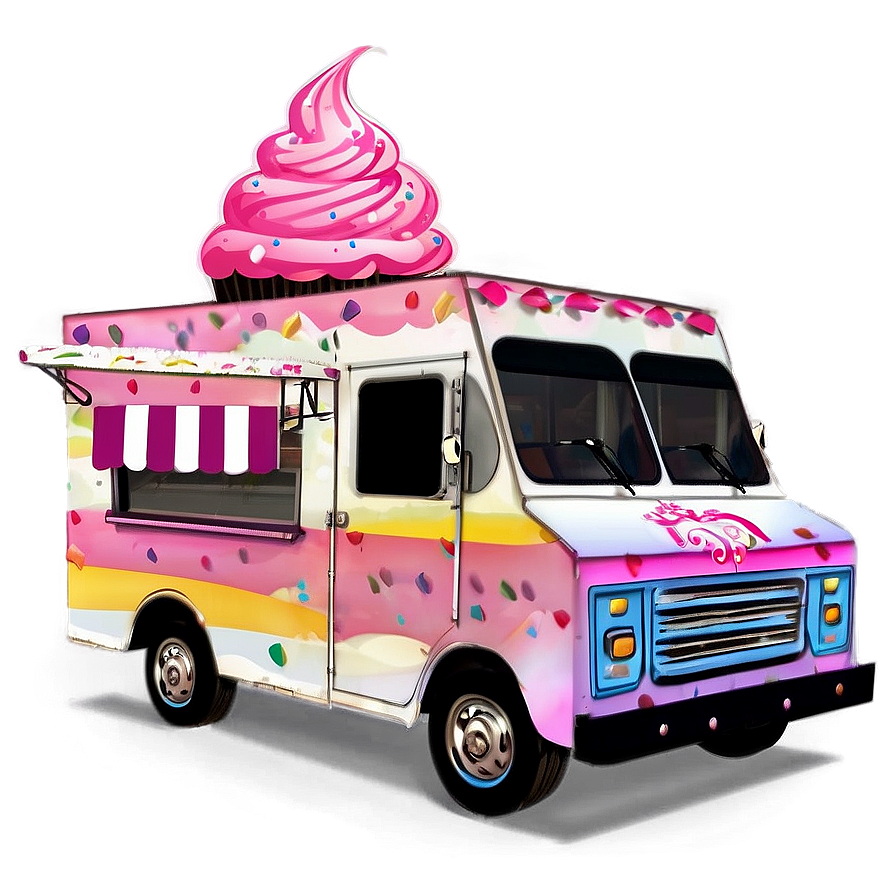 Cupcake Truck Png 05252024 PNG image