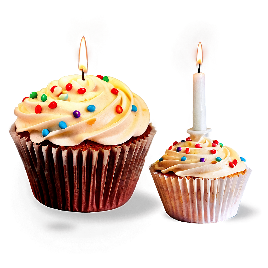 Cupcake With Candle Png 26 PNG image