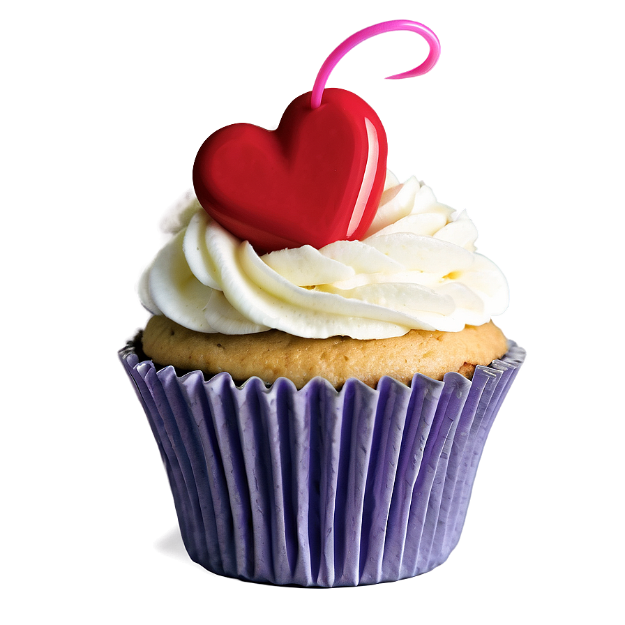 Cupcake With Heart Png 71 PNG image