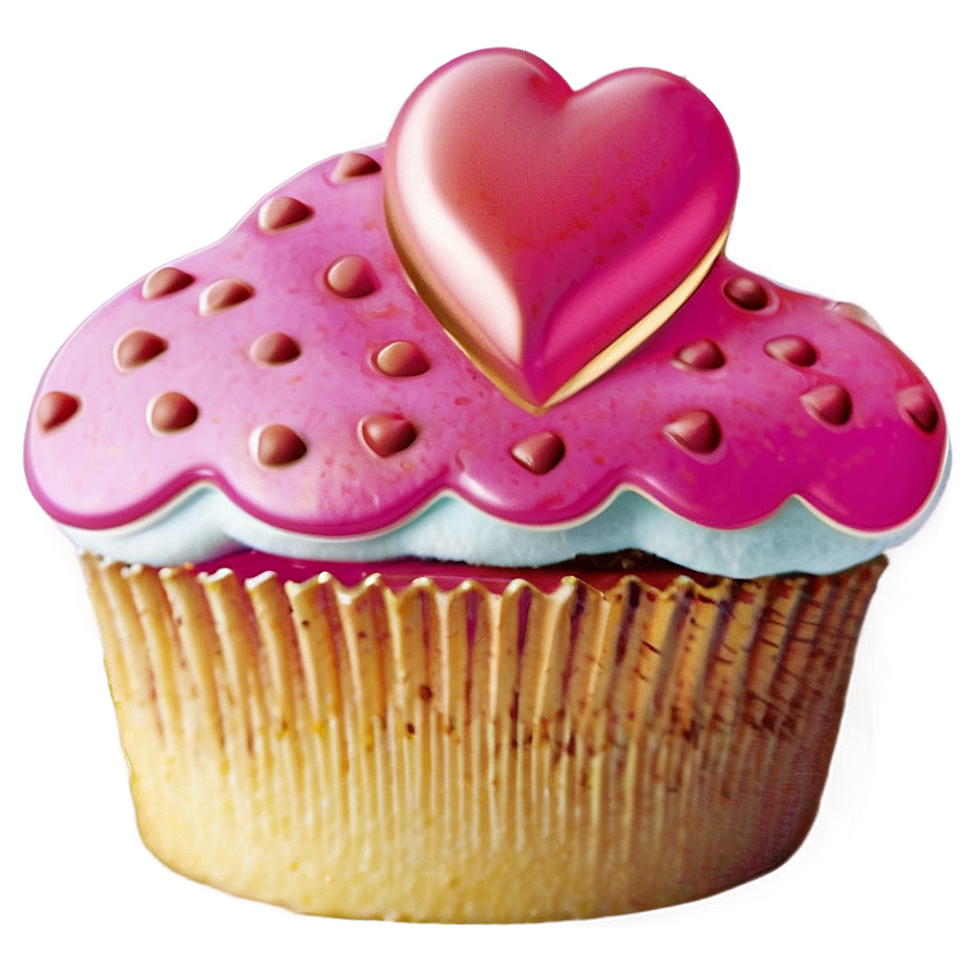 Cupcake With Heart Png Tqh21 PNG image