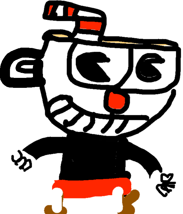 Cuphead Character Illustration PNG image