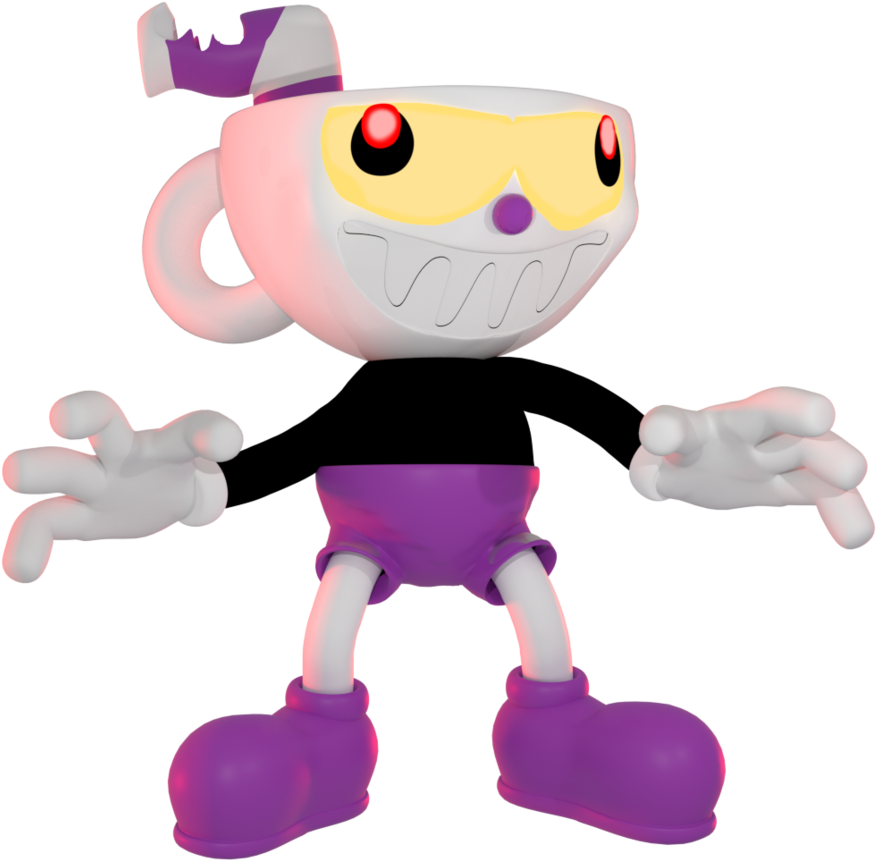 Cuphead Character Mugman3 D Model PNG image