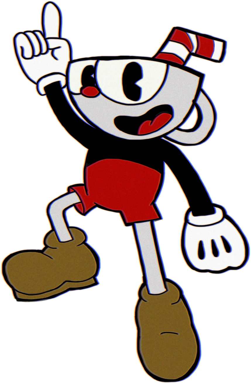 Cuphead Character Pose PNG image