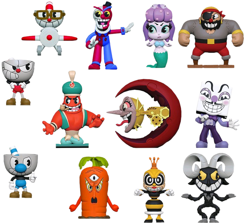 Cuphead Characters Compilation PNG image