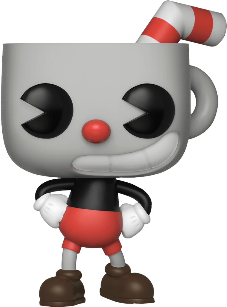 Cuphead Figure Standing Pose PNG image