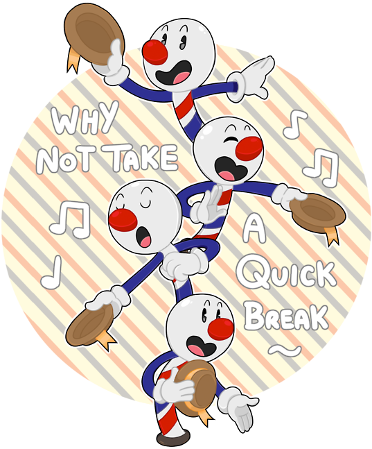 Cuphead Quick Break Illustration PNG image
