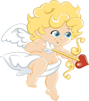 Cupid Angel Cartoon PNG image