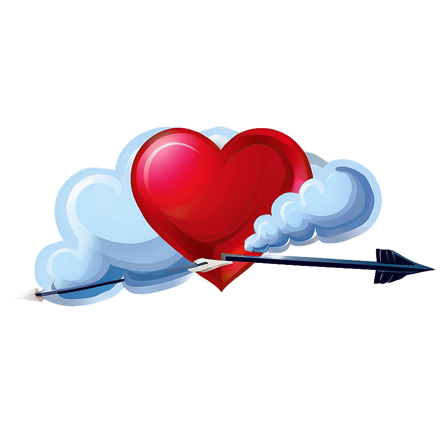 Cupid Arrow In Clouds Png 38 PNG image