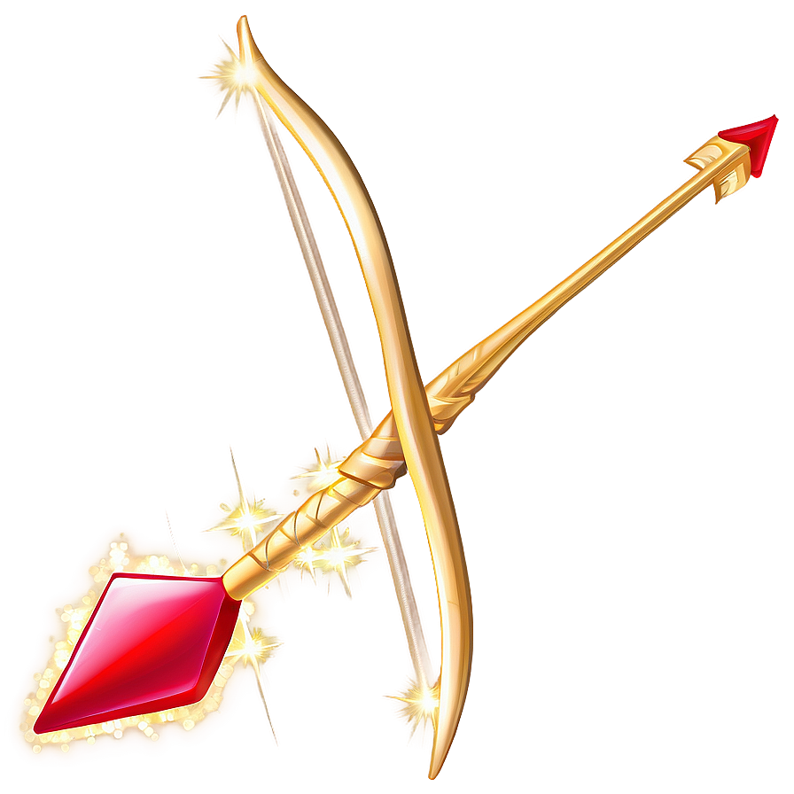 Cupid's Arrow With Sparkles Png Skb40 PNG image