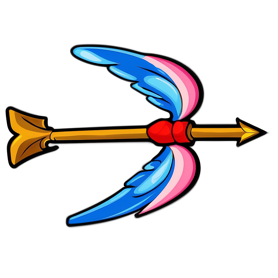 Cupid's Magical Arrow Design Png Kpb35 PNG image