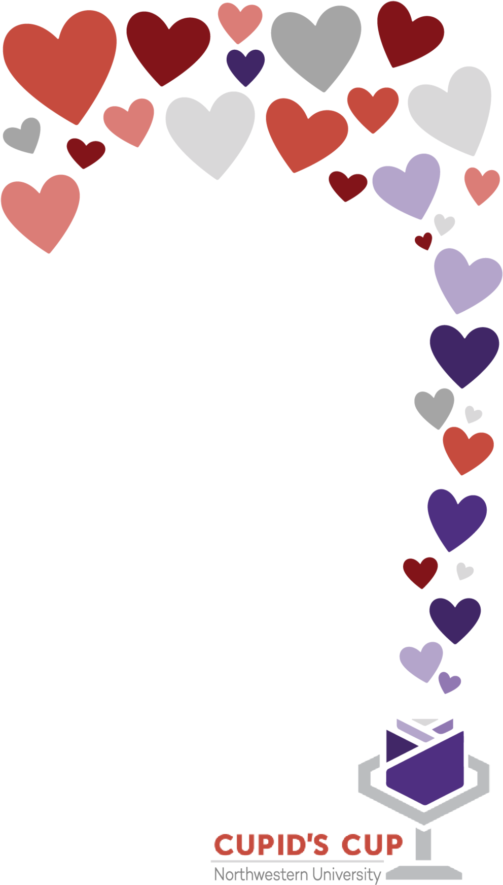 Cupids Cup Heart Filter Graphic PNG image