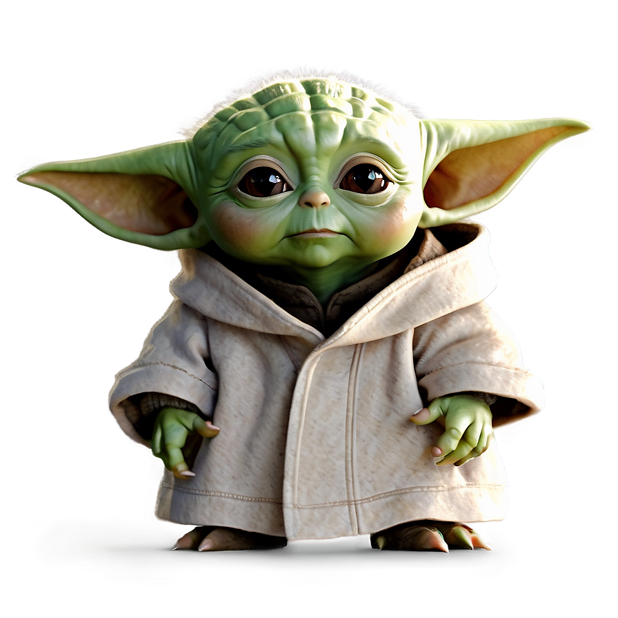 Curious Baby Yoda Png 22 PNG image