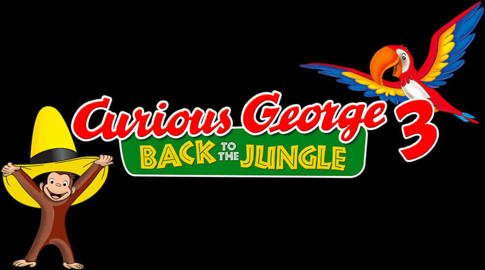 Curious George3 Backtothe Jungle Movie Title PNG image