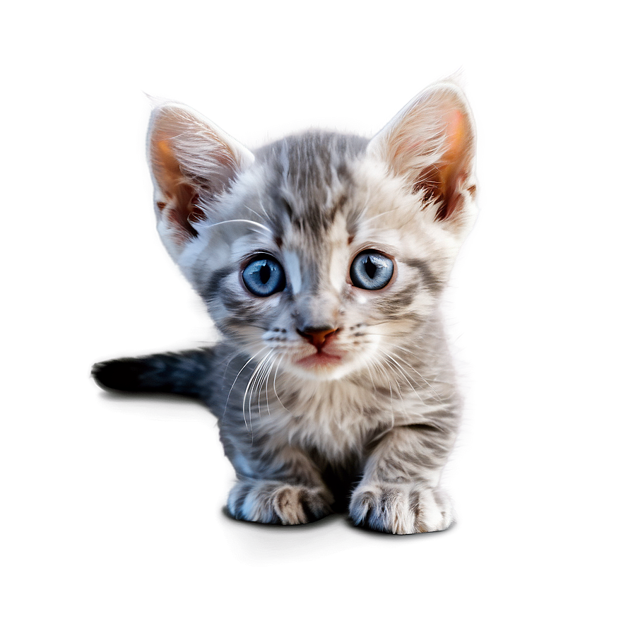 Curious Grey Kitten Png Jkb4 PNG image