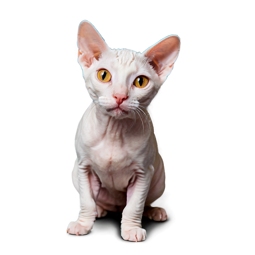 Curious Hairless Cat Png Wqi67 PNG image